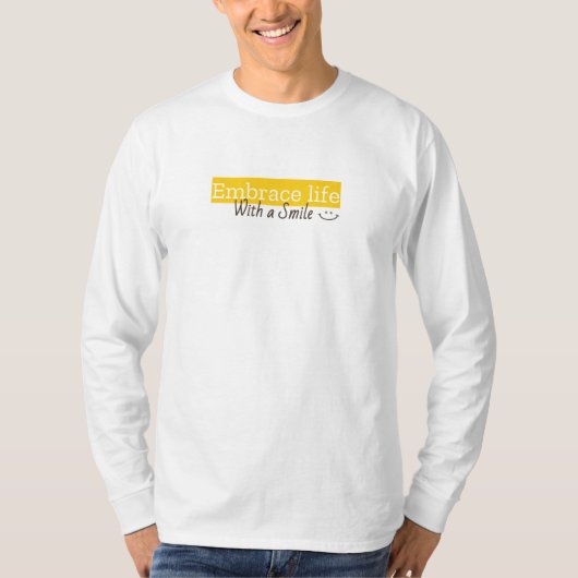 人生をスマイルする Tシャツ (正面)