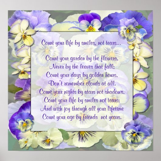 「人生をスマイルで数える」~ポスター ポスター (正面)