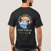 人生をハッピーホップ Tシャツ (裏面)