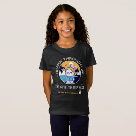 人生をハッピーホップ Tシャツ