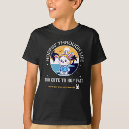 人生をハッピーホップ Tシャツ