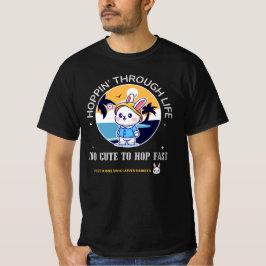 人生をハッピーホップ Tシャツ