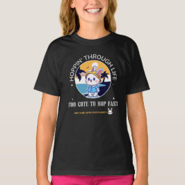 人生をハッピーホップ Tシャツ