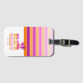 人生をビーチ パーソナライズされた ラゲッジタグ (正面横)