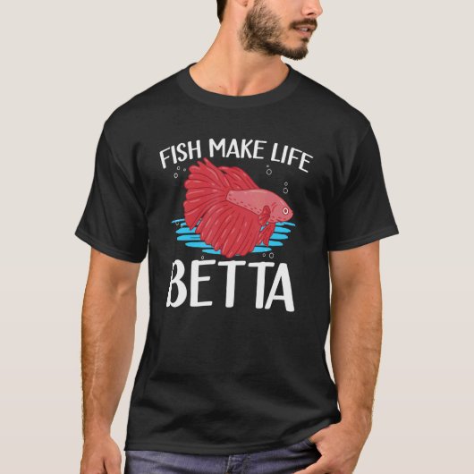 人生をベタに シャム闘魚 2 Tシャツ (正面)