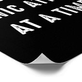 人生を一度にパニック発作を起こすストレス ポスター (角)
