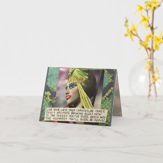 人生を保ちなさい、危険を冒して。 カード (黄色い花)