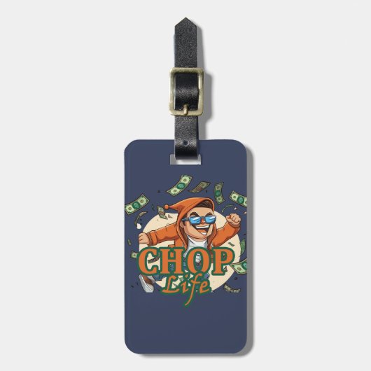 人生を切り刻む ラゲッジタグ (正面縦)