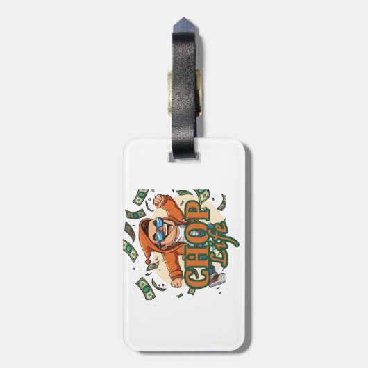 人生を切り刻む ラゲッジタグ (裏面縦)