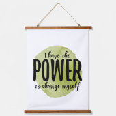 人生を受け入れやる気を起こさせるるための自己愛ことわざ 吊り下げ型タペストリー (正面)