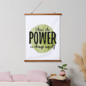 人生を受け入れやる気を起こさせるるための自己愛ことわざ 吊り下げ型タペストリー (寝室)