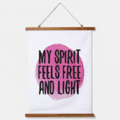 人生を受け入れるための自己愛のインスピレーション 吊り下げ型タペストリー (正面)