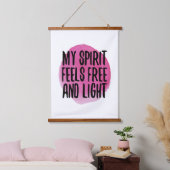 人生を受け入れるための自己愛のインスピレーション 吊り下げ型タペストリー (寝室)