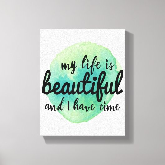 人生を受け入れるための自己愛の肯定 キャンバスプリント (正面)