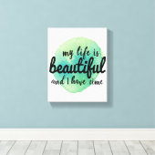 人生を受け入れるための自己愛の肯定 キャンバスプリント (インサイチュ (ウッドフロア))