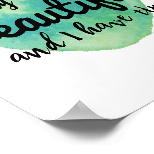 人生を受け入れるための自己愛の肯定 ポスター (角)