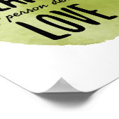 人生を受け入れ前向きるための自己の愛の感情 ポスター (角)