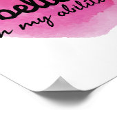 人生を受け入れ感動的るための自己愛の言葉 ポスター (角)