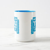 人生を変えられるのは君だけだ ツートーンマグカップ (中央)