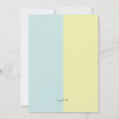 人生を変える女性退職パーティー 招待状 (裏面)