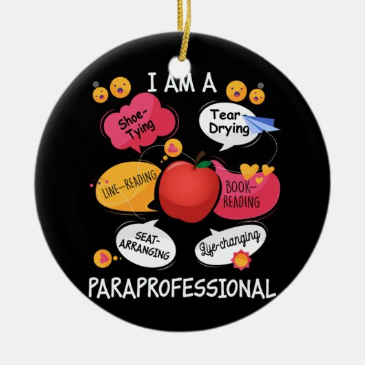人生を変えるParaprofessional - Para Squad Parapr セラミックオーナメント (正面)