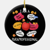 人生を変えるParaprofessional - Para Squad Parapr セラミックオーナメント (裏面)