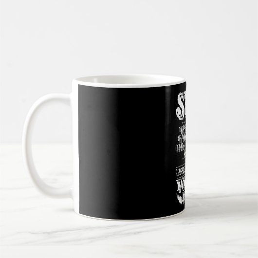 人生を守る予防啓発グラフィック コーヒーマグカップ (左)