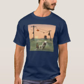 人生を待つ  Tシャツ (正面)