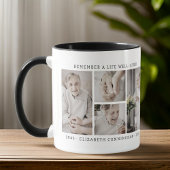 人生を思い出モダンすシンプルる4写真コラージュ マグカップ