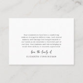 人生を思い出モダンすシンプルる4写真コラージュ 名刺 (裏面)