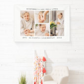 人生を思い出モダンすシンプルる4写真コラージュ 横断幕 (インサイチュ)