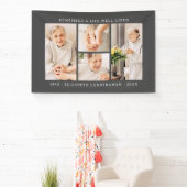 人生を思い出モダンすシンプルる4写真コラージュ 横断幕 (インサイチュ)