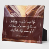 人生を意味のあるものにする理由 フォトプラーク (側面)