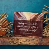 人生を意味のあるものにする理由 フォトプラーク (側面)