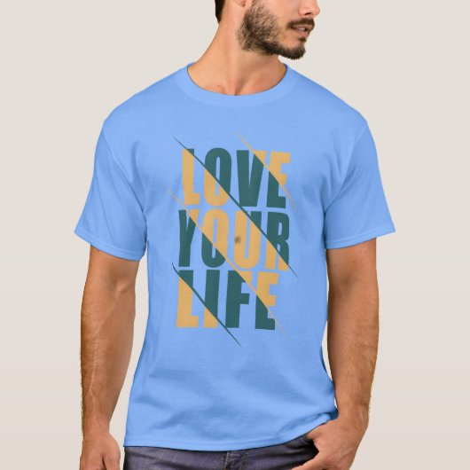 人生を愛して友達 Tシャツ (正面)