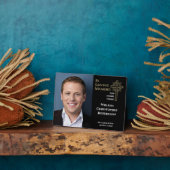 人生を愛する思い出のお祝い葬儀記念 フォトプラーク (側面)