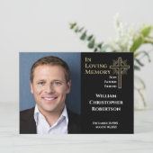 人生を愛する思い出のお祝い葬儀記念 招待状 (スタンド正面)