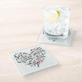 人生を愛する ガラスコースター (アングル)