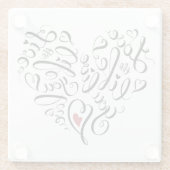 人生を愛する ガラスコースター (裏面)