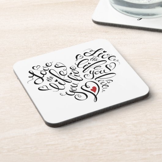 人生を愛する コースター (左側)