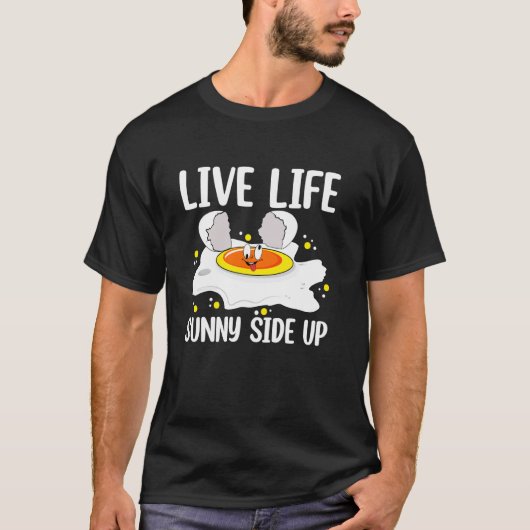 人生を明るく生きる Tシャツ (正面)