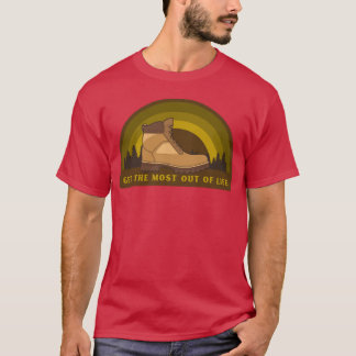 人生を最大限に楽しむキャンプギフト Tシャツ