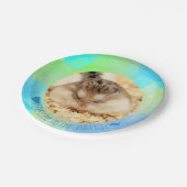 人生を最大限に生きる – Hammyville Hamsters ペーパープレート (アングル)