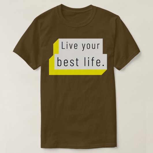 人生を最高の生きる6 Tシャツ (デザイン正面)
