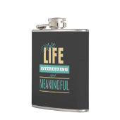 人生を有意義な引用文にする フラスク (左)