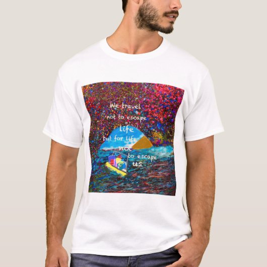 人生を楽しむための旅行 Tシャツ (正面)