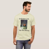 人生を楽しもう デバイスを手放そう Tシャツ (正面フル)