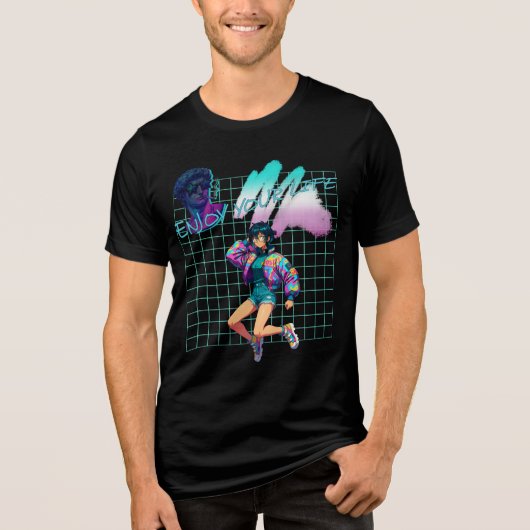 人生を楽しもう トライブレンドＴシャツ (正面)