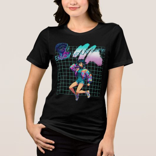 人生を楽しもう トライブレンドＴシャツ (正面)