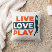 人生を楽しもう Live Love Play クッション (ブランケット)